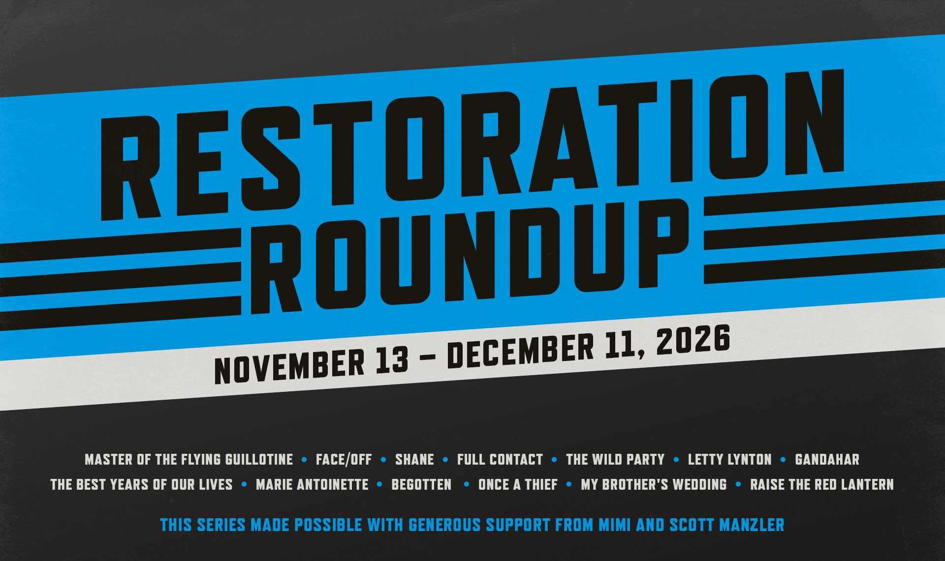 Restoration Roundup