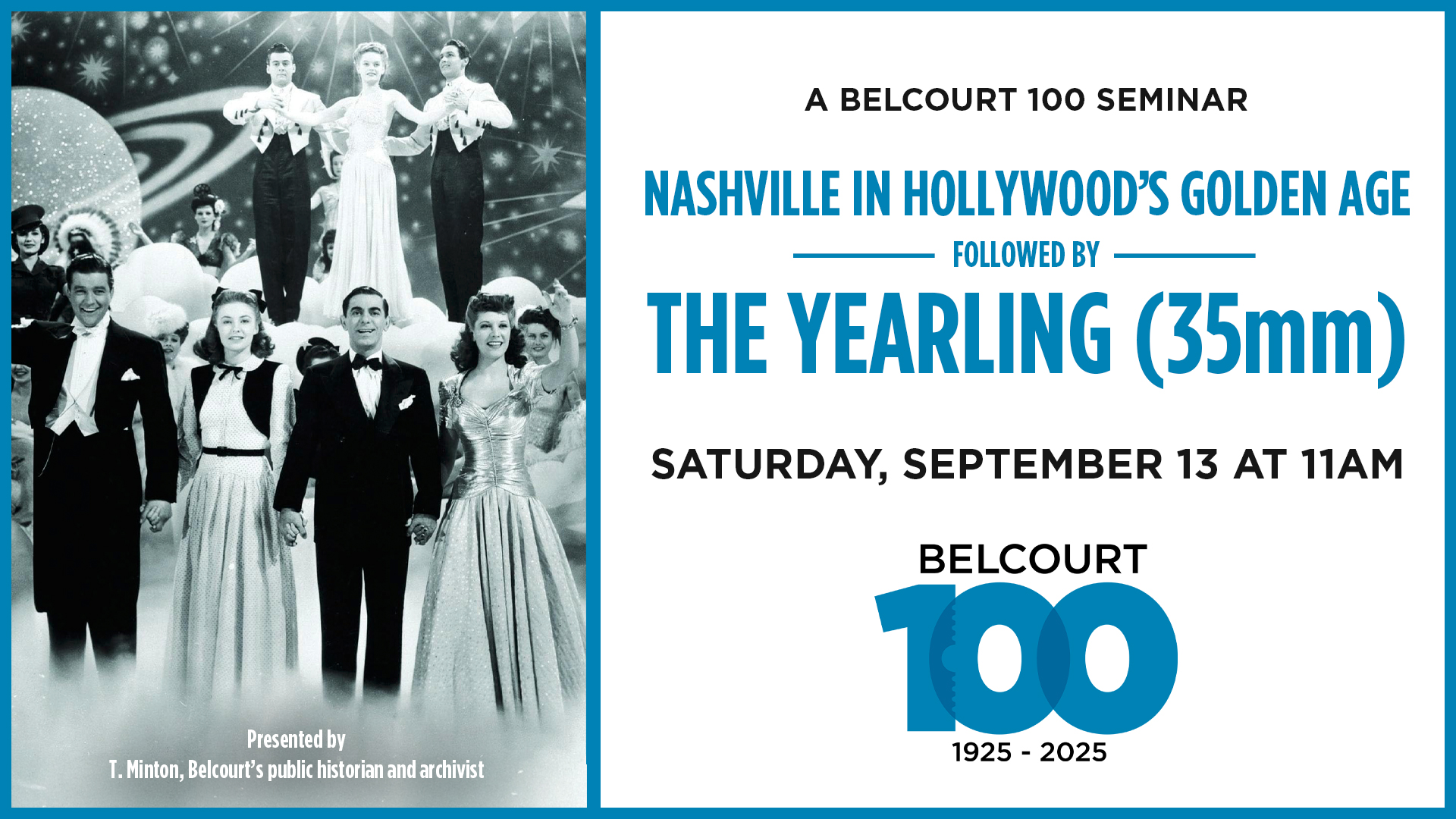 Seminar: Nashville in Hollywood’s Golden Age + THE YEARLING (35mm)
