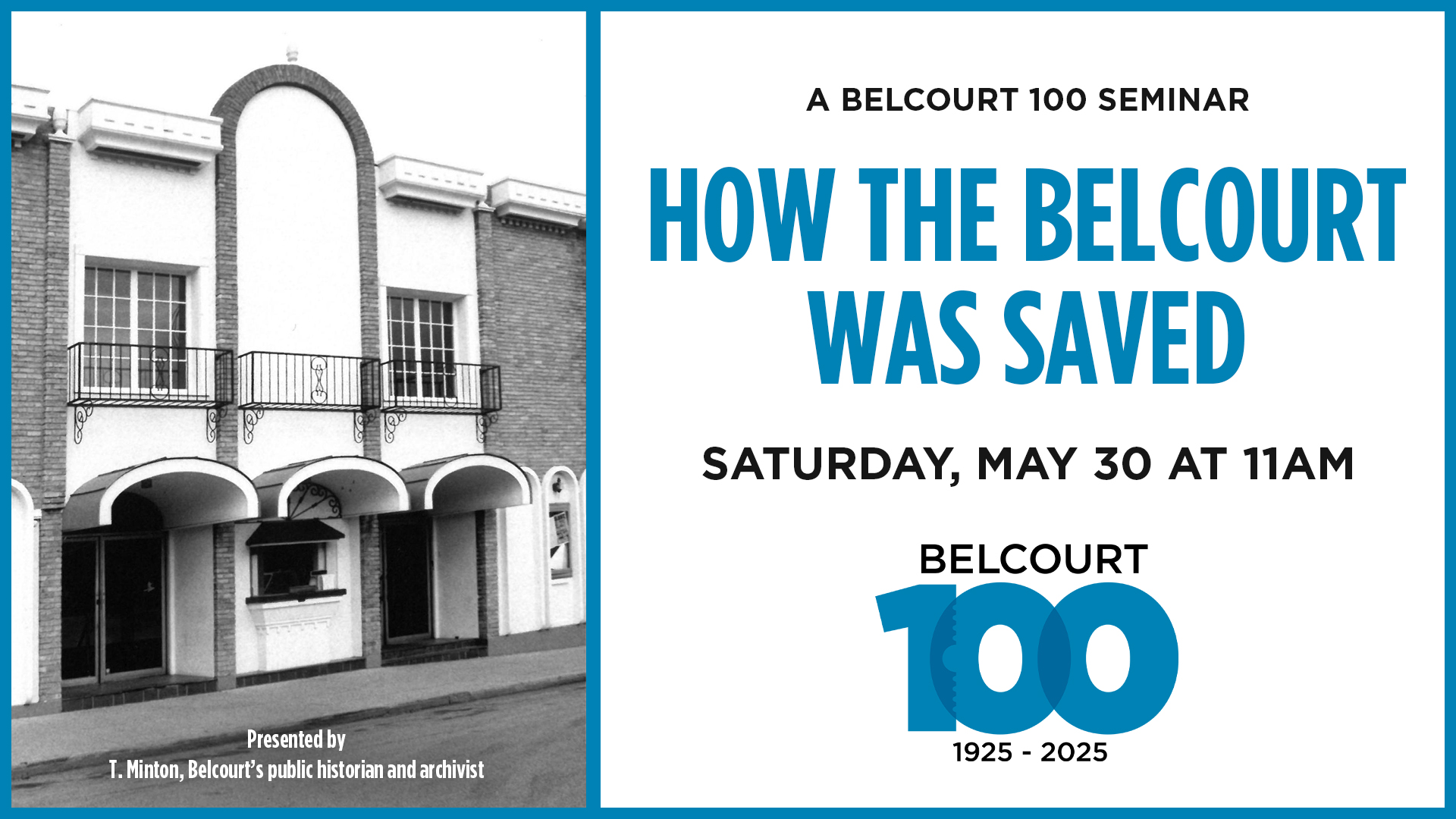 Seminar: How the Belcourt Was Saved