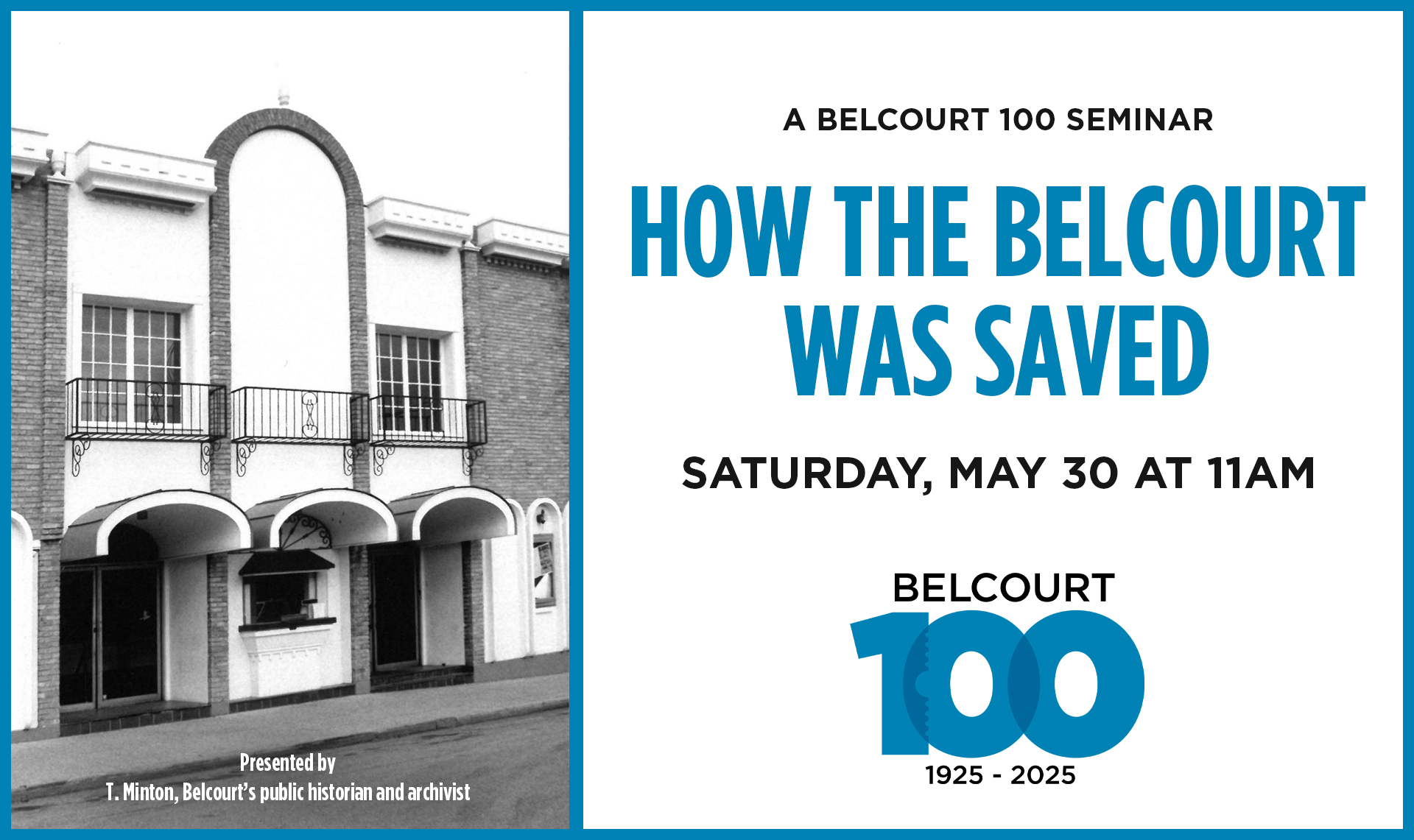 Seminar: How the Belcourt Was Saved