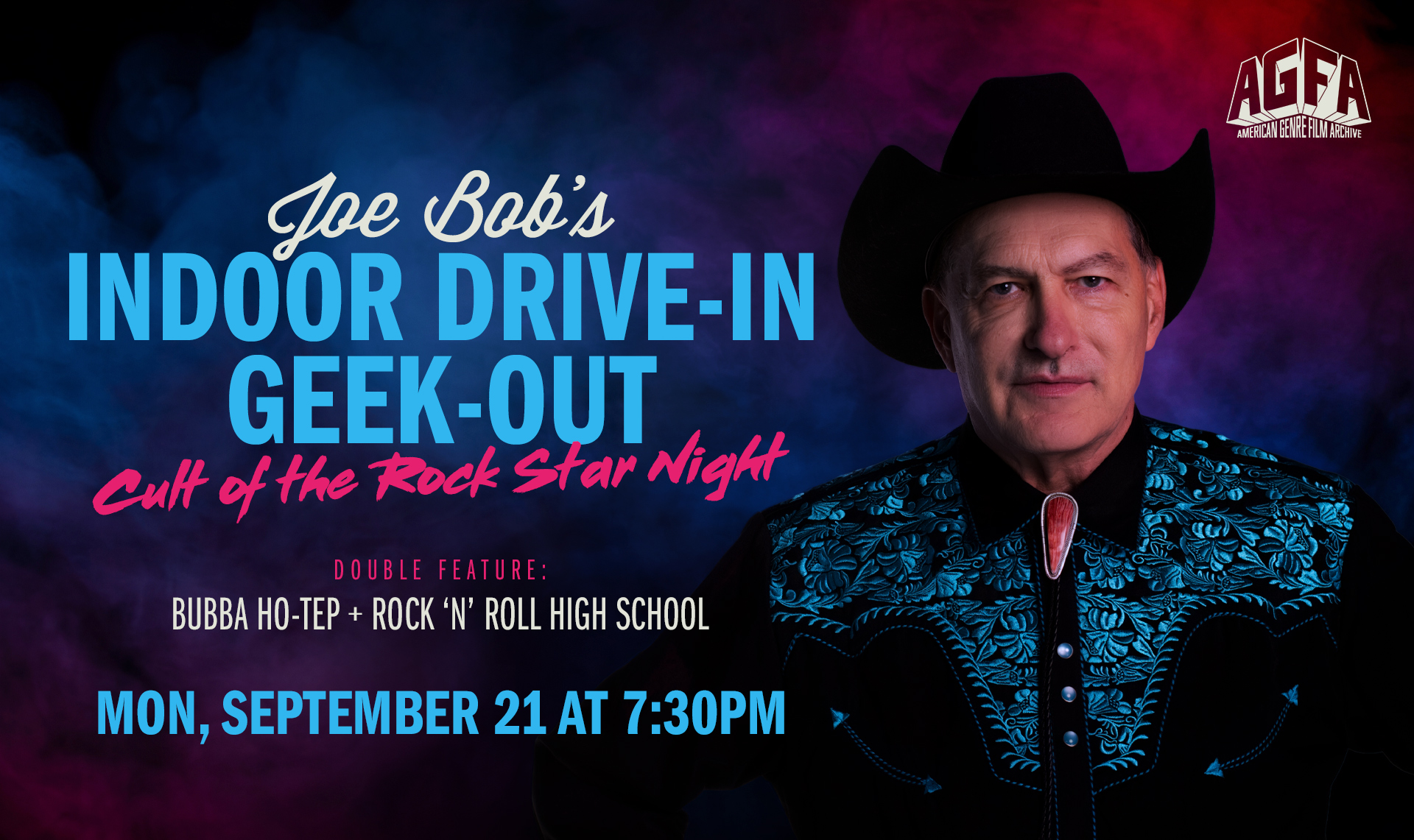 Joe Bob’s Indoor Drive-In Geek Out: Cult of the Rock Star Night